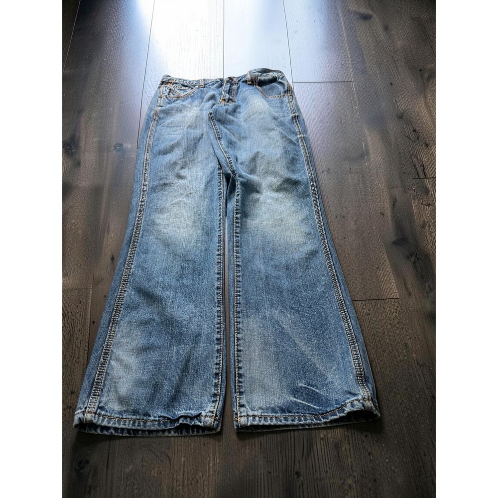 Wrangler Retro Relaxed Boot Mens 32x32 Blue Denim Jeans WLT20FM Cowboy Western